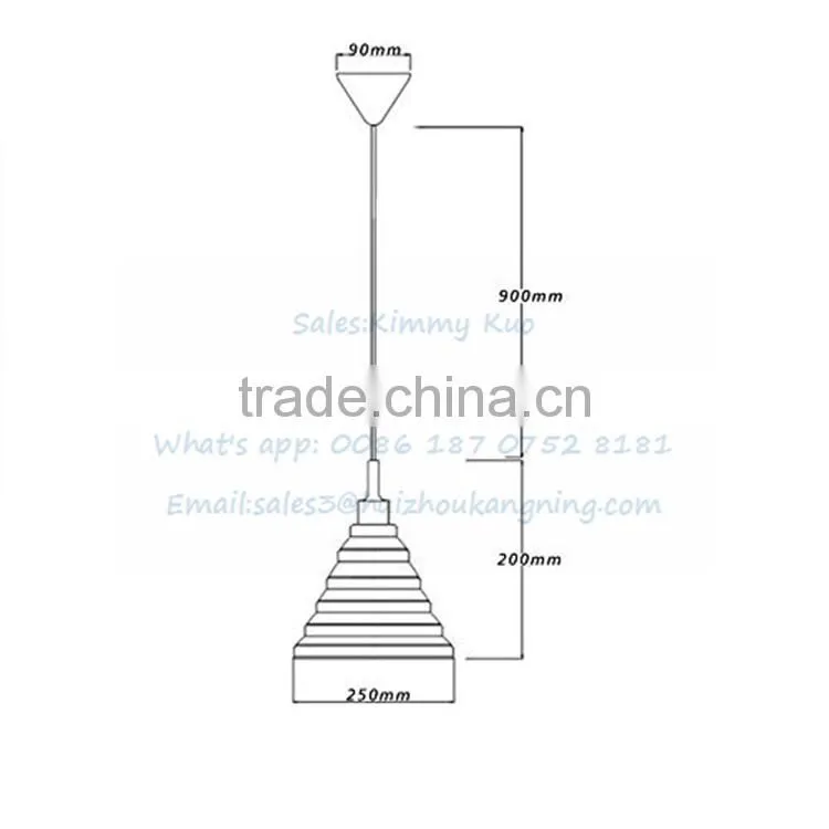 Pendant lights LED lampshade silicone lampshade frames