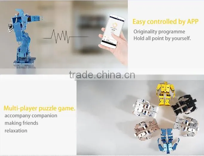 Puzzle Mini Smart Robot, Mobile APP Remote Control Early Educational Intelligent Toy Robot For Kids Best Christmas Gifts Robot
