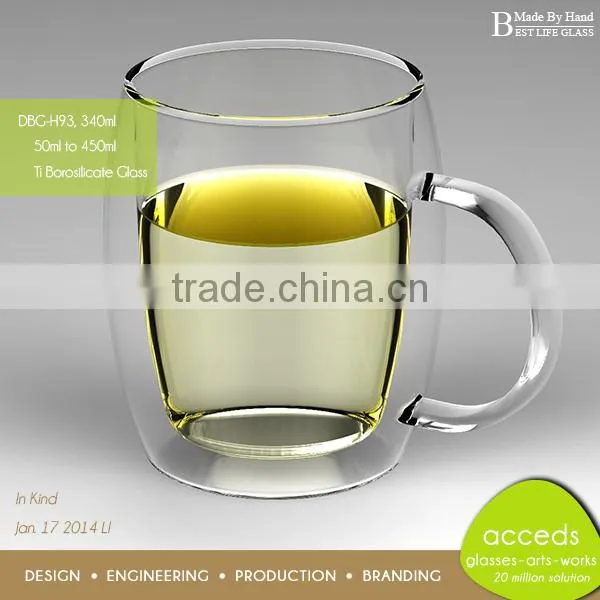 Wholesale Custom Glass Thermos Borosilicate Cup