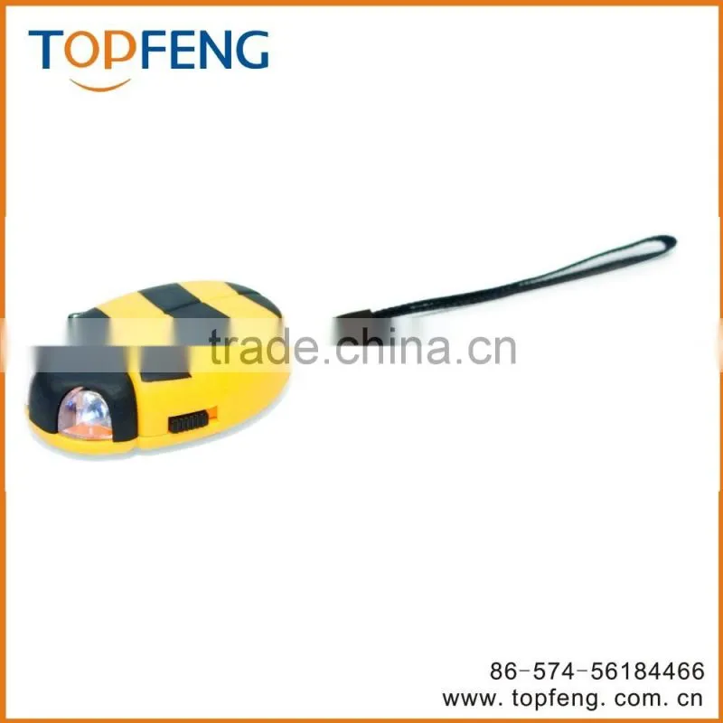 Ladybug or Bumble Be Hand Crank Flashlight