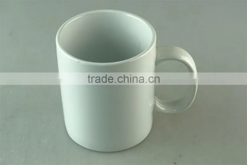 550ml cheap white ceramic coffee mug in stock for wholesale