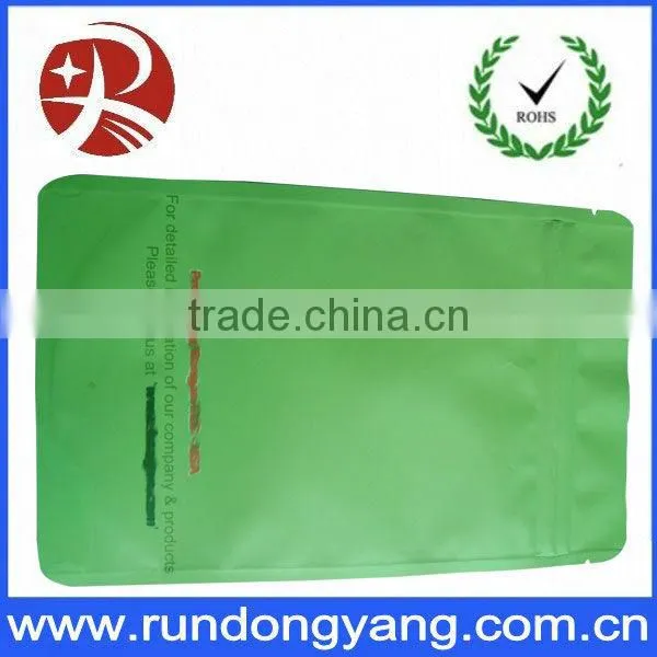 plastic stand up food bag with zipper