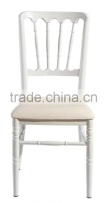 wholesale quality stackable white aluminum napoleon chair QL-D908