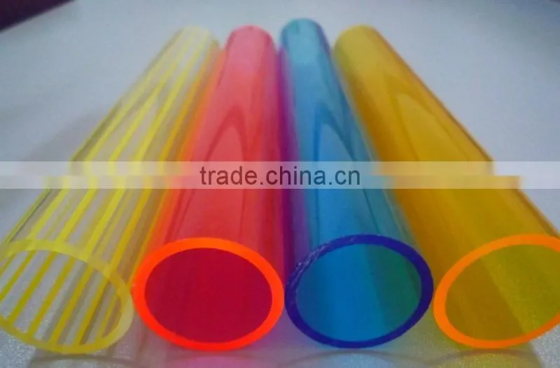 High quality 75OD transparent acrylic clear plastic tube pipe