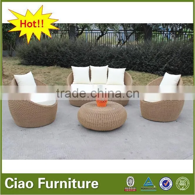 garden furniture outdoor rattan outdoor egg sofa set