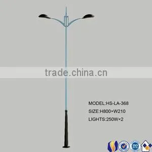 cast iron three heads outdoor antique lamp pole