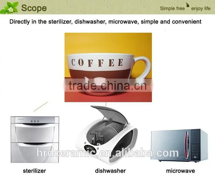 High Quality Promotional Logo Printed Ceramic 540ml venti coffee cup