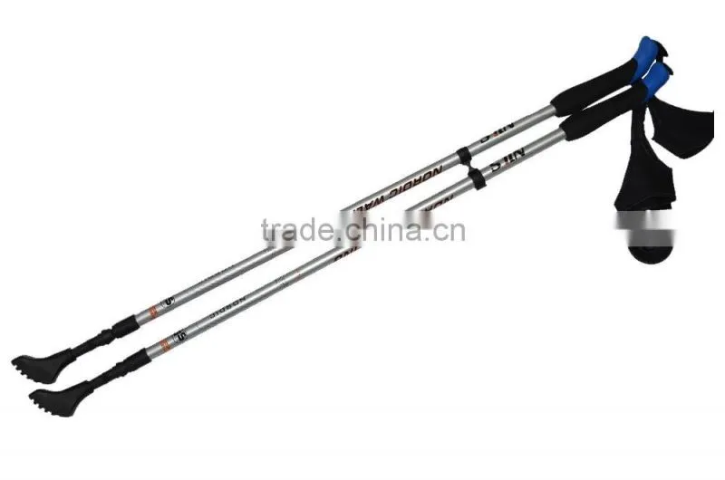Nordic walker poles, 2 sections, internal lock, EVA handle with glove, Aluminum shaft, SZ17013