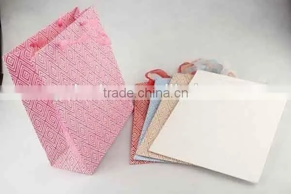 Colorful Shopping Paper Bag Through Foaming Process/Printed Foldable Gift Bag