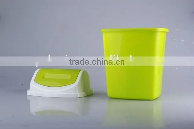 Plastic Trash Can Household Garbage Can/Rubbish Bin