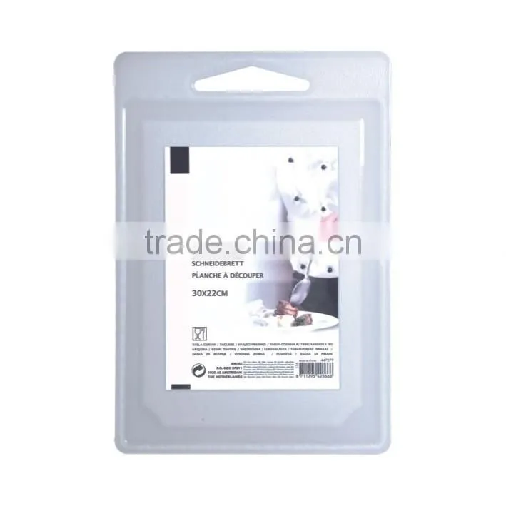 Useful rectangle plastic cutting board with handle