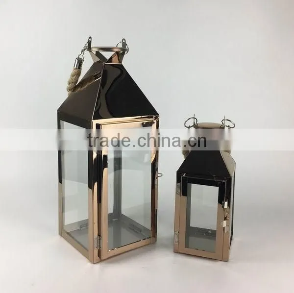 Garden Stainless Steel metal Candle Lantern