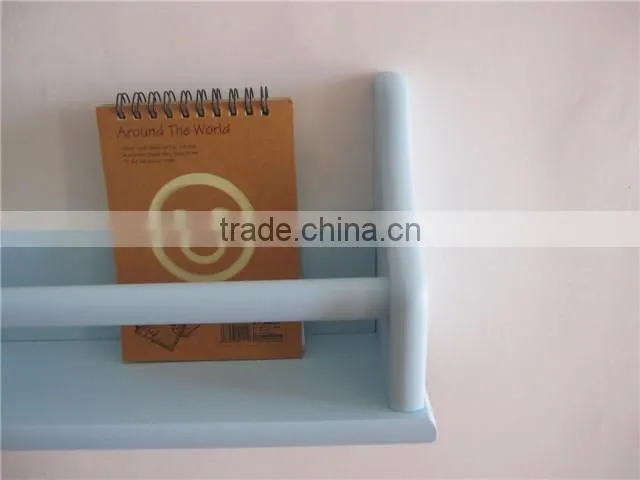 Red decorative wall shelf Wood nursery wall shelf