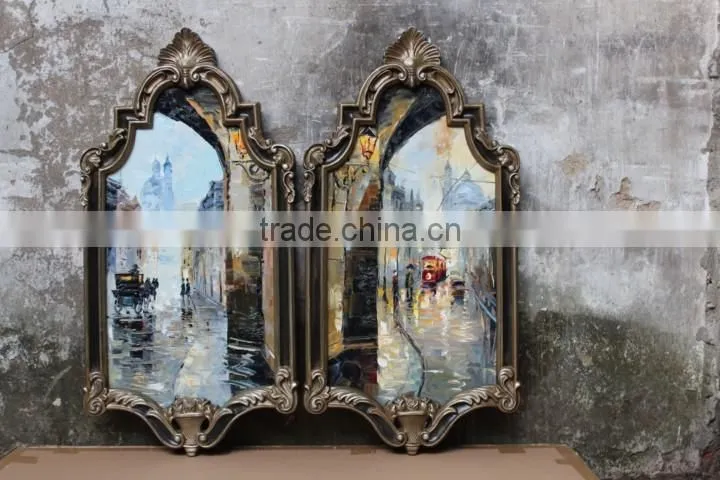 High Quality Home Decoration Handmade Traditional Art Canvas Wall Framed Oil Painting