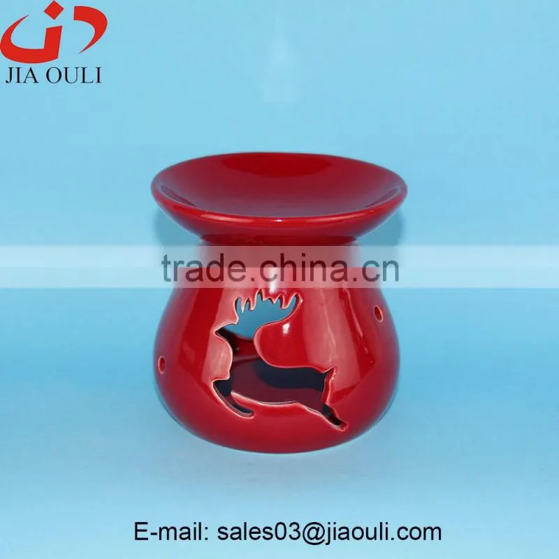 BSCI Audit Factory new design Christmas aroma diffuser, ceramic oil burner