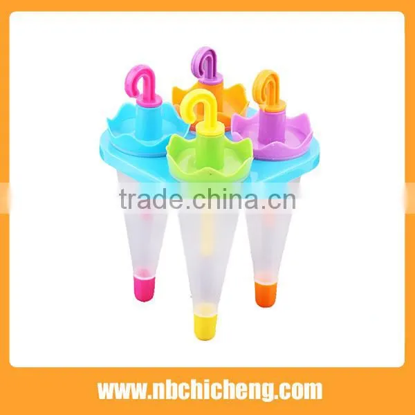 Plastic Umbrella shape Ice Lolly Mould / Ice Cream Mould