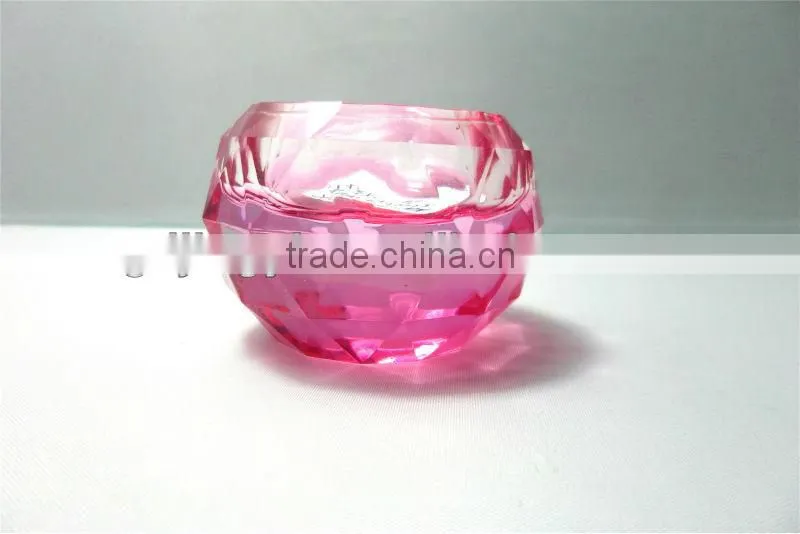 Acrylic crystal heart shape candle holders for Valentine's Day decoration