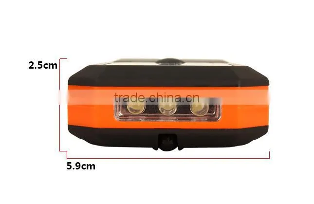 new 3led foldable cob plastic work light with magnet led working light with hook