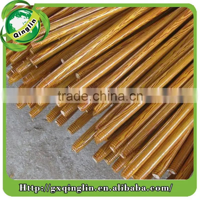 color top/cap and Italia screw pvc coated wooden bromm handle