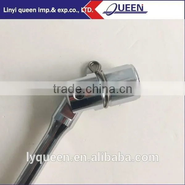 Satin plated scaffold ratchet swing over wrench 7/16" W