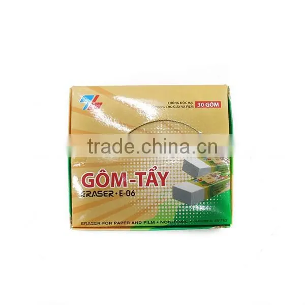 High Quality Square Soft Eraser Rubber Promotional Eraser for Office