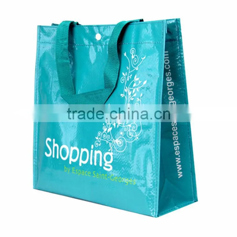 Promotional Reusable Laminated PP Woven Shoper Bag