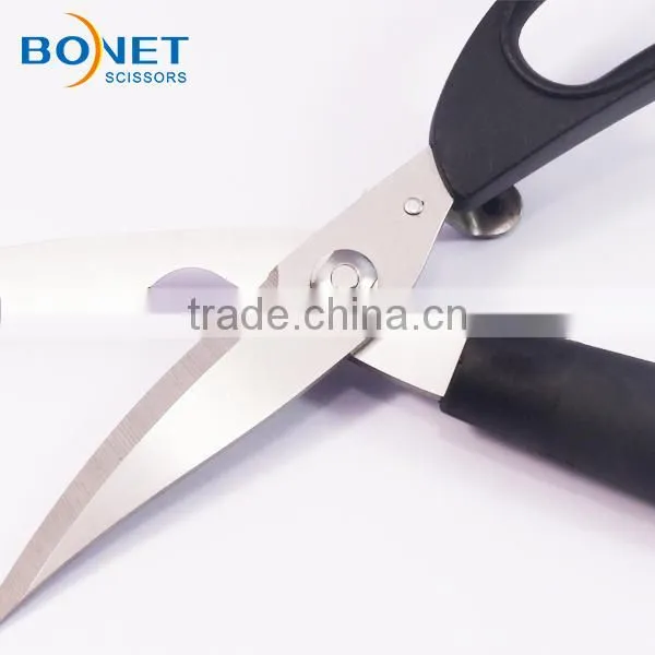 S51012 CE Certificated 10" kitchen poultry scissors with powerful switch