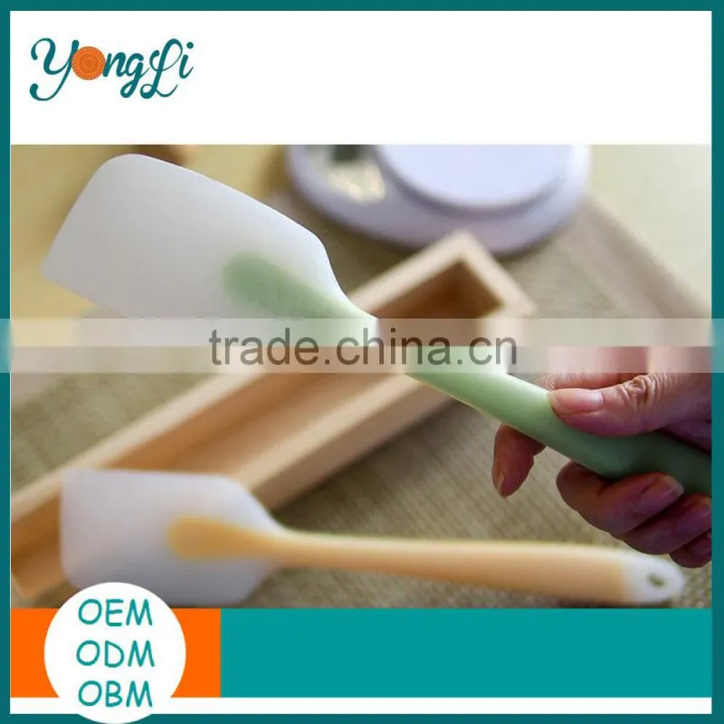 Kitchen Heat-Resistant Pink Silicone Spatula