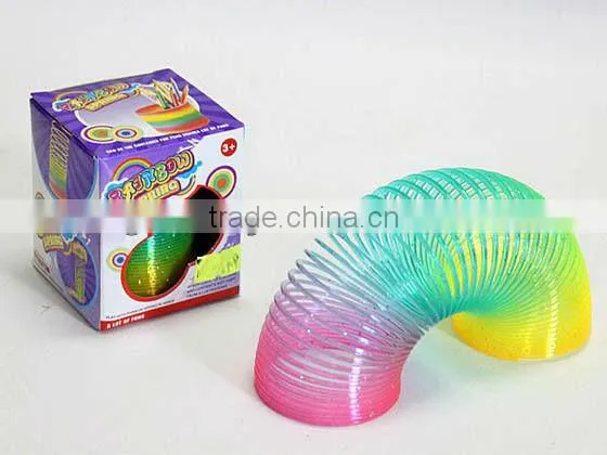 spring toy bouncing with light