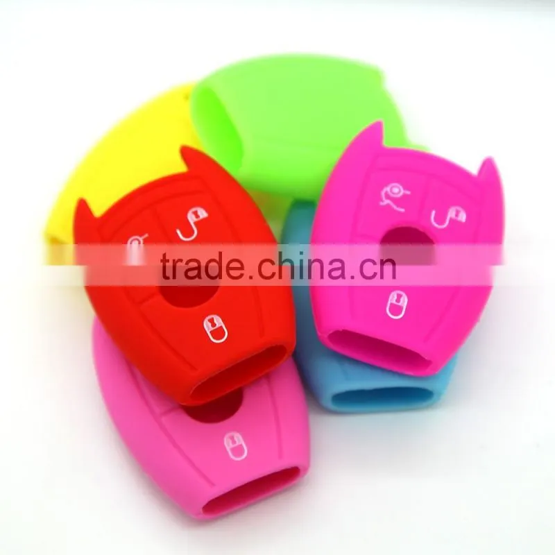 Super quality car key case manufacturer silicone car key covers for Mercedes Benz