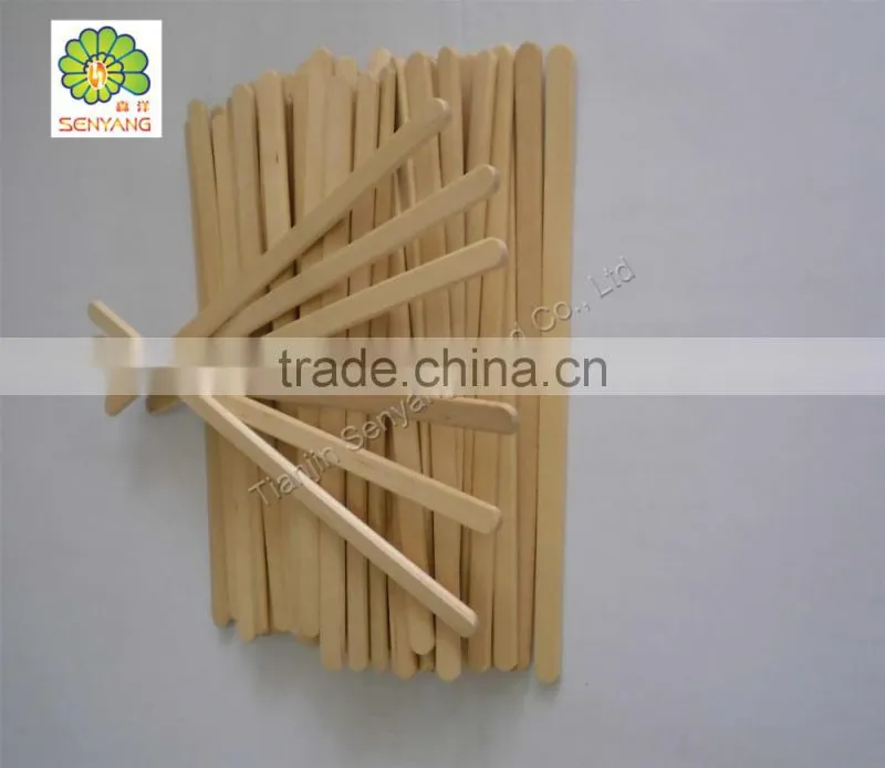 eco-friendly disposable birch wooden drink stirrer