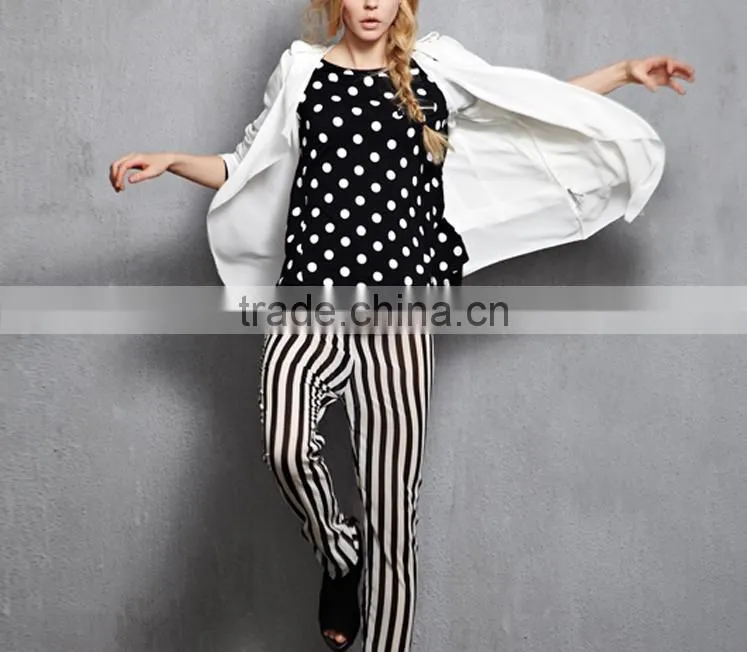2014 Modern small thin new design chiffon coat for women