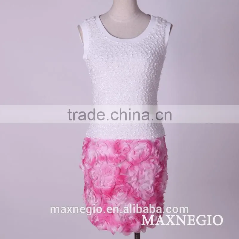 New models ladies garments fashion linen embroidered dress on sale