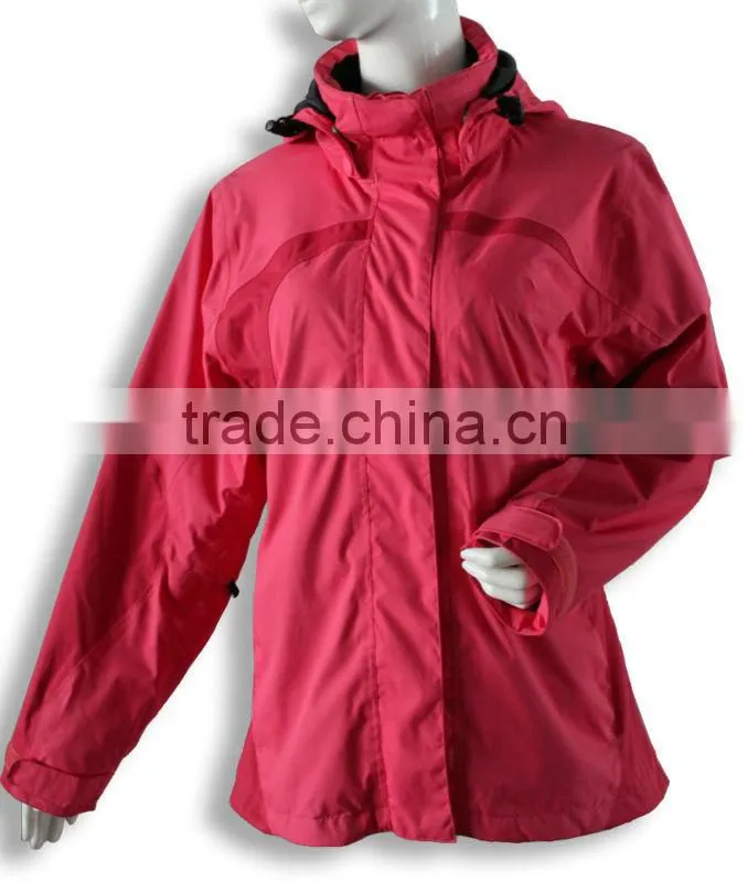 Hiking/ camping womens custom logo winter jacket
