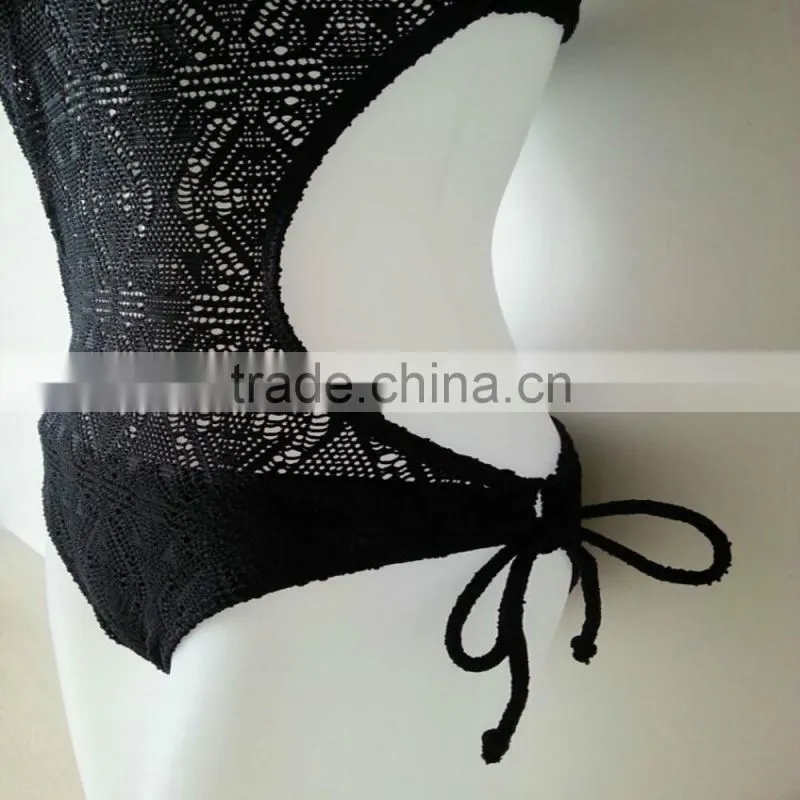 Top quality new arrival awesome hot black women bikini push up swimwear