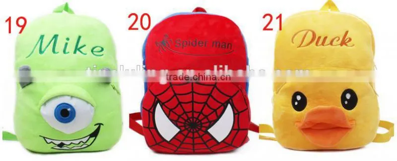 High quality backpack cheap backpack with wheels cartoon animal school bag