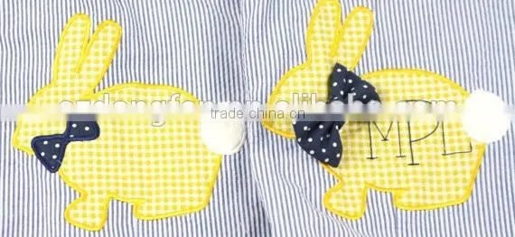2017 Baby Boys Easter Outfit Kids Bunny Shortall Newborn Baby Boys Romper