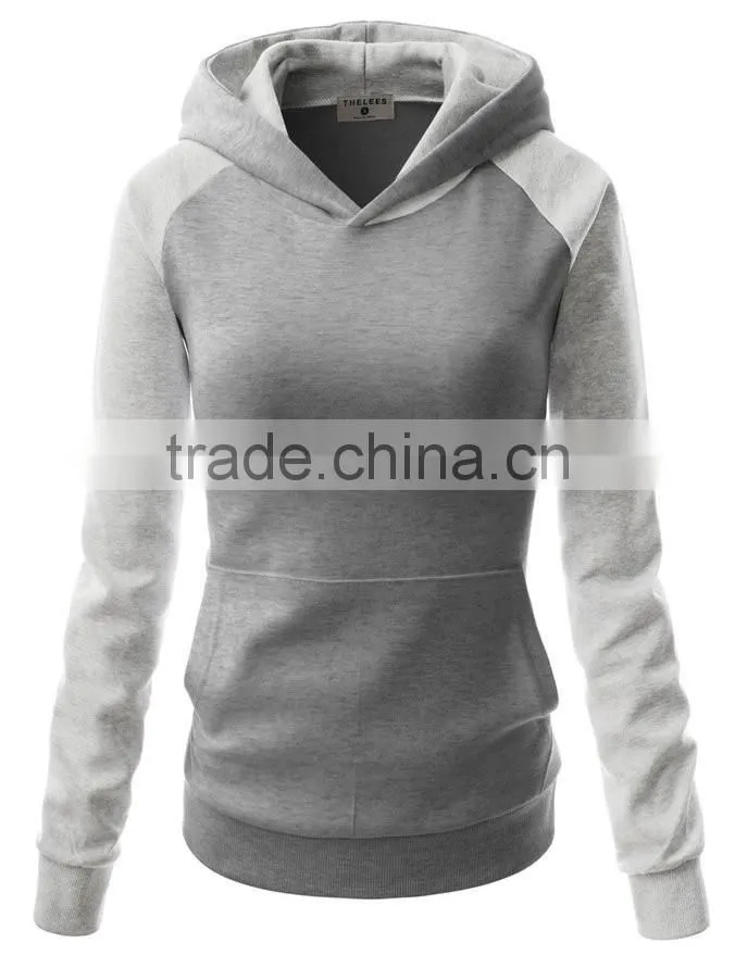 Plain Womens Pullover Hoodie/Ladies Fleece Sweatshirt Hoody/Woman Coat and Jacket
