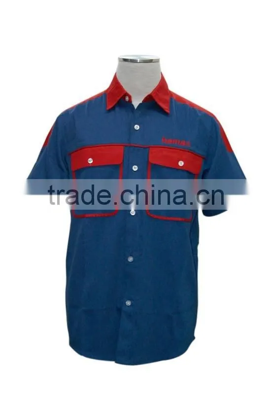 100% Cotton Design china made popular custom workwear open shirts design