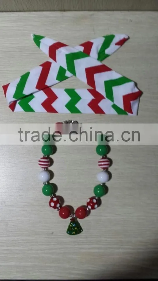 2014 new style hot sale -mas necklace and hendband sets