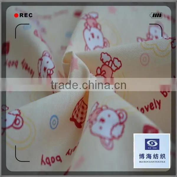 cartoon pigment print 65% 35% tc pocketing fabric