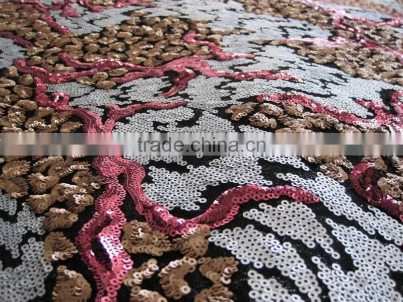Sequins fabric 3mm sequins fabric lace fabric