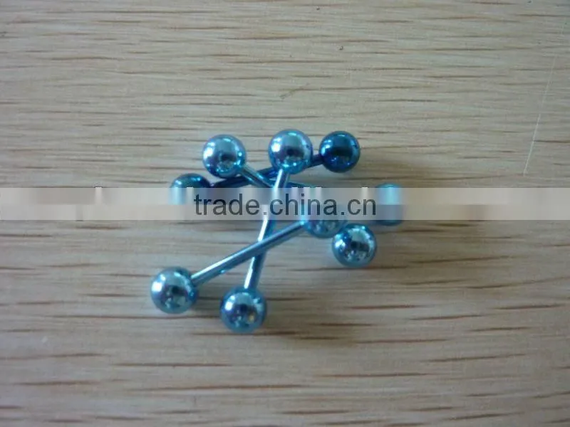 Fashion Plated Blue Tongue Ring