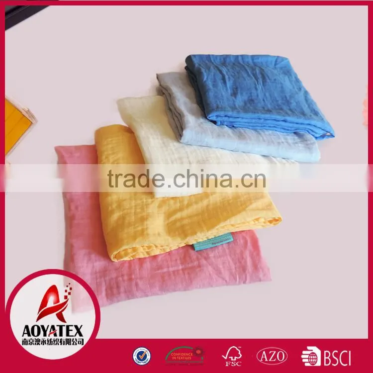 reasonable price double layers muslin cute baby blanket