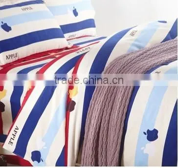 2014 100% cotton apple printed quilt cover set
