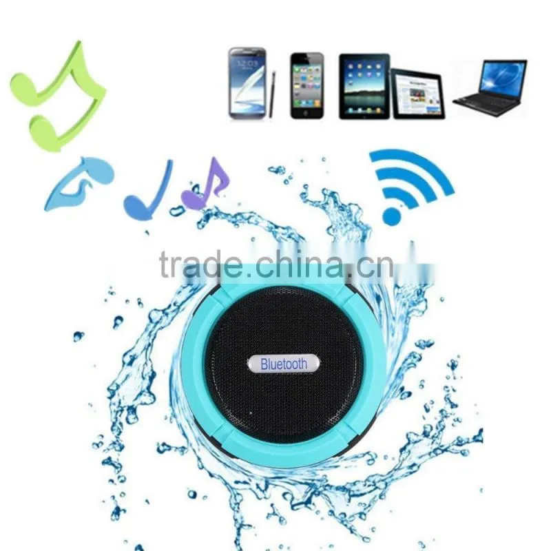 Waterproof and Shockproof Bluetooth Wireless FM Stereo Speaker For iPhone SmartPhone Tablet PC