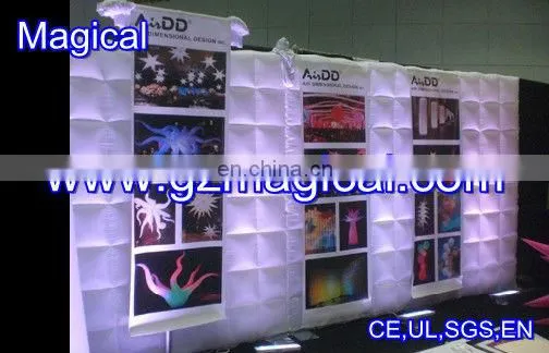 red air wall with logo/ inflatable air wall with customized brand