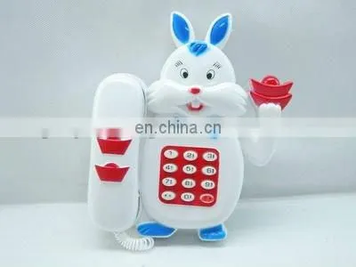 funny baby plastic toy telephone with music&light