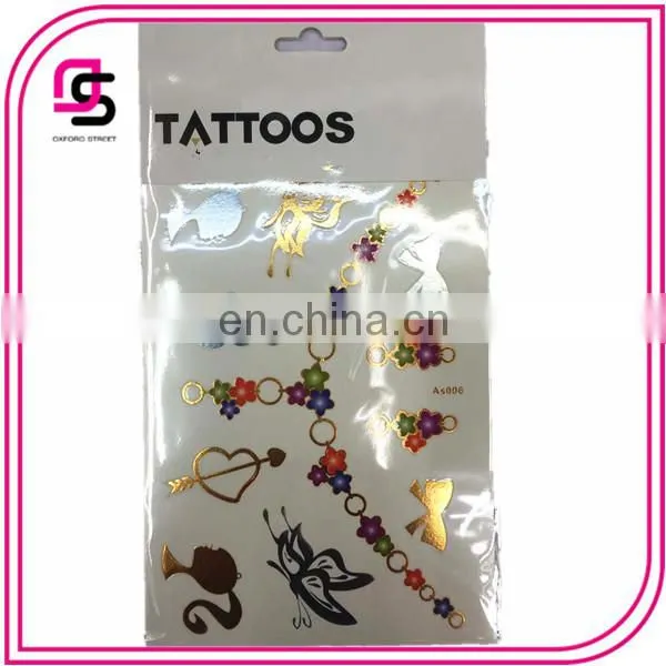 2015 fashion good quantity women's body art tattoo sticker