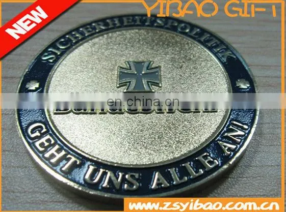 3D antique custom metal stamping coins